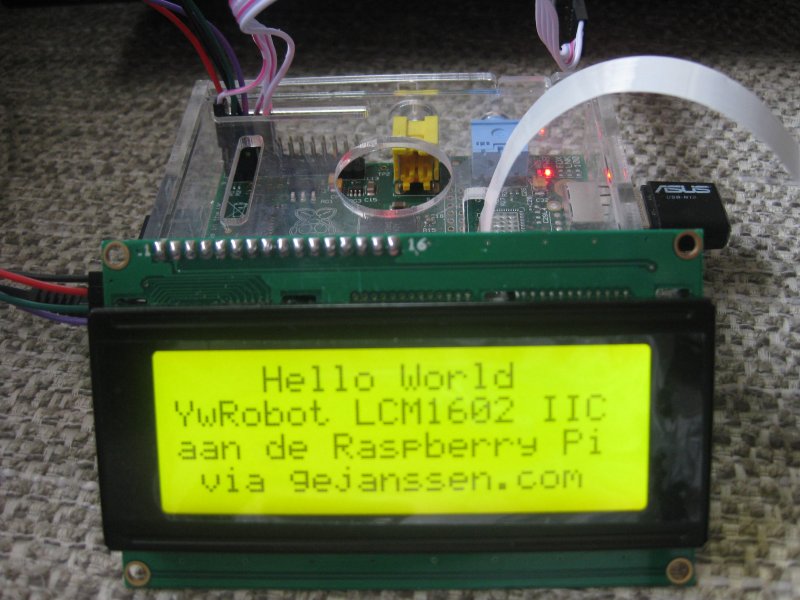 lcd display in werking