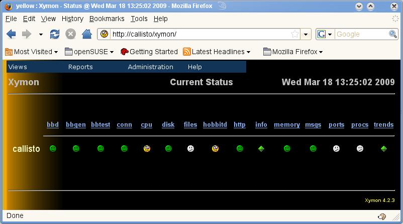 xymon on openSuSE