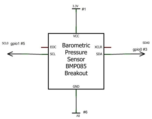 BMP085 - aansluitschema