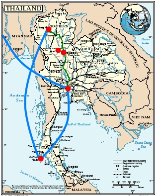 Route Thailand