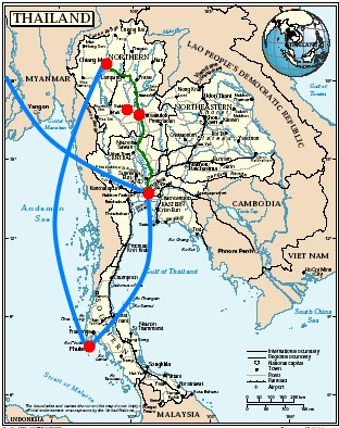 Route Thailand